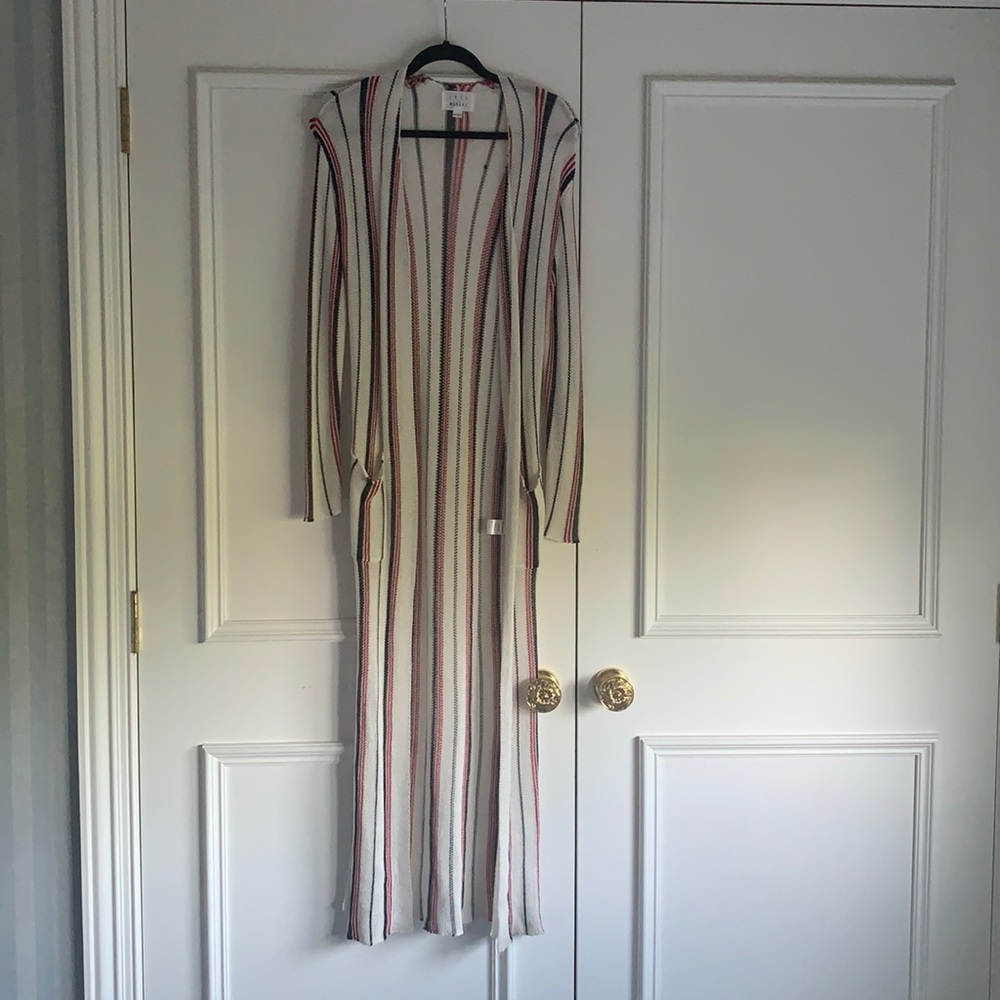 A stripe cardigan